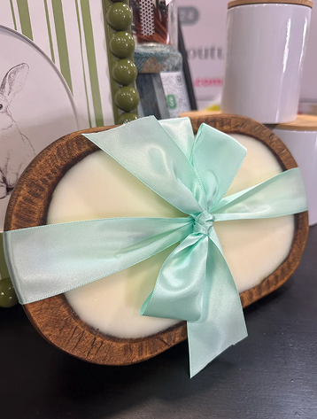 Premium 20oz Soy Wax Rustic Dough Bowl Candle